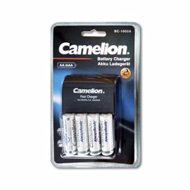Batteriladdare Camelion + 4 2300mAh AA-batterier